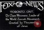 Immagine di Medico Chaim Weizmann Toronto Ontario Canada, 1938, secondo 10 filmato di repertorio 65675027152