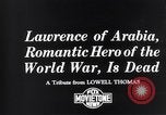 Immagine di T E Lawrence Regno Unito, 1935, secondo 3 filmato di repertorio 65675027155