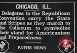 Image of Republican National Convention Chicago Illinois USA, 1916, second 1 stock footage video 65675027187