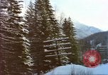 Image of Passenger train in snowy mountains United States USA, 1985, second 22 stock footage video 65675027198