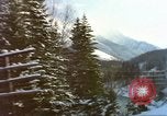 Image of Passenger train in snowy mountains United States USA, 1985, second 23 stock footage video 65675027198