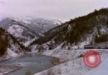 Image of Passenger train in snowy mountains United States USA, 1985, second 29 stock footage video 65675027198
