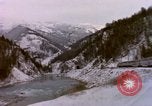 Image of Passenger train in snowy mountains United States USA, 1985, second 30 stock footage video 65675027198