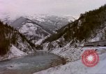Image of Passenger train in snowy mountains United States USA, 1985, second 31 stock footage video 65675027198