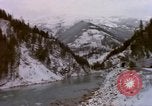 Image of Passenger train in snowy mountains United States USA, 1985, second 36 stock footage video 65675027198