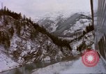 Image of Passenger train in snowy mountains United States USA, 1985, second 45 stock footage video 65675027198