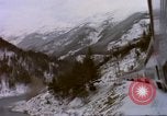 Image of Passenger train in snowy mountains United States USA, 1985, second 62 stock footage video 65675027198