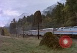Image of Amtrak passenger train passing by United States USA, 1985, second 18 stock footage video 65675027205