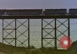 Image of Train on high trestle United States USA, 1985, second 11 stock footage video 65675027206