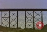 Image of Train on high trestle United States USA, 1985, second 25 stock footage video 65675027206