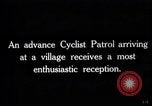 Image of British advance cyclist patrol France, 1918, second 1 stock footage video 65675027216