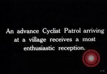 Image of British advance cyclist patrol France, 1918, second 4 stock footage video 65675027216