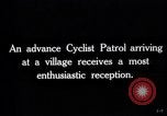 Image of British advance cyclist patrol France, 1918, second 5 stock footage video 65675027216