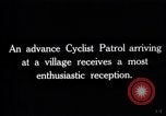 Image of British advance cyclist patrol France, 1918, second 6 stock footage video 65675027216