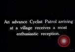Image of British advance cyclist patrol France, 1918, second 7 stock footage video 65675027216