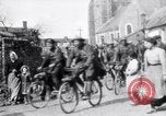 Image of British advance cyclist patrol France, 1918, second 30 stock footage video 65675027216
