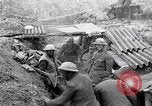 Image of British soldiers in bomb crater France, 1918, second 41 stock footage video 65675027224