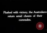 Image of Victorious Australian troops France, 1918, second 1 stock footage video 65675027225