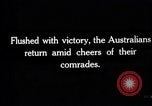 Image of Victorious Australian troops France, 1918, second 3 stock footage video 65675027225
