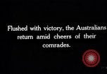 Image of Victorious Australian troops France, 1918, second 4 stock footage video 65675027225