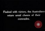 Image of Victorious Australian troops France, 1918, second 7 stock footage video 65675027225
