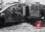 Image of British Mark I (male) tanks France, 1916, second 16 stock footage video 65675027226