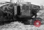 Image of British Mark I (male) tanks France, 1916, second 19 stock footage video 65675027226
