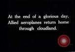 Image of Aerial views from British airplane Europe, 1918, second 9 stock footage video 65675027228