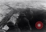 Image of British Army troops in a trench France, 1918, second 23 stock footage video 65675027267