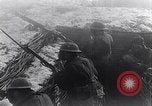 Image of British Army troops in a trench France, 1918, second 25 stock footage video 65675027267