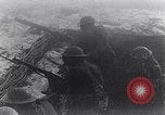 Image of British Army troops in a trench France, 1918, second 27 stock footage video 65675027267