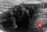 Image of British soldiers in a trench on the Western Front France, 1918, second 18 stock footage video 65675027271