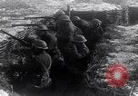 Image of British soldiers in a trench on the Western Front France, 1918, second 22 stock footage video 65675027271
