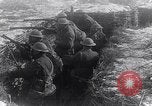 Image of British soldiers in a trench on the Western Front France, 1918, second 28 stock footage video 65675027271