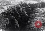 Image of British soldiers in a trench on the Western Front France, 1918, second 37 stock footage video 65675027271