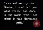 Image of Marshall Joffre and General J J Pershing France, 1918, second 28 stock footage video 65675027272