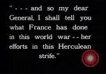 Image of Marshall Joffre and General J J Pershing France, 1918, second 33 stock footage video 65675027272