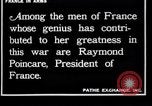 Image of Raymond Poincaré France, 1918, second 3 stock footage video 65675027273