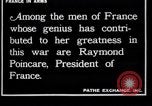 Image of Raymond Poincaré France, 1918, second 4 stock footage video 65675027273