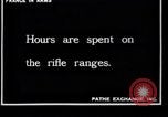 Image of French soldiers train with rifles France, 1918, second 4 stock footage video 65675027280
