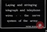 Image of French soldiers installing battlefield communications France, 1916, second 1 stock footage video 65675027286