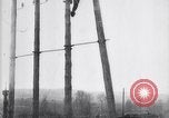 Image of French soldiers installing battlefield communications France, 1916, second 26 stock footage video 65675027286