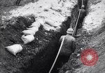 Image of French soldiers installing battlefield communications France, 1916, second 55 stock footage video 65675027286