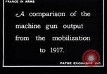 Image of French machine gunners France, 1917, second 23 stock footage video 65675027295
