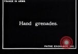 Image of French army hand grenades France, 1916, second 3 stock footage video 65675027296