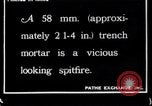 Image of French soldiers load shell on trench mortar France, 1916, second 1 stock footage video 65675027299