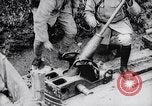 Image of French soldiers load shell on trench mortar France, 1916, second 10 stock footage video 65675027299