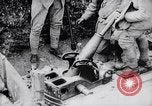 Image of French soldiers load shell on trench mortar France, 1916, second 12 stock footage video 65675027299