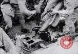Image of French soldiers load shell on trench mortar France, 1916, second 16 stock footage video 65675027299