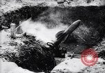 Image of French soldiers load shell on trench mortar France, 1916, second 22 stock footage video 65675027299